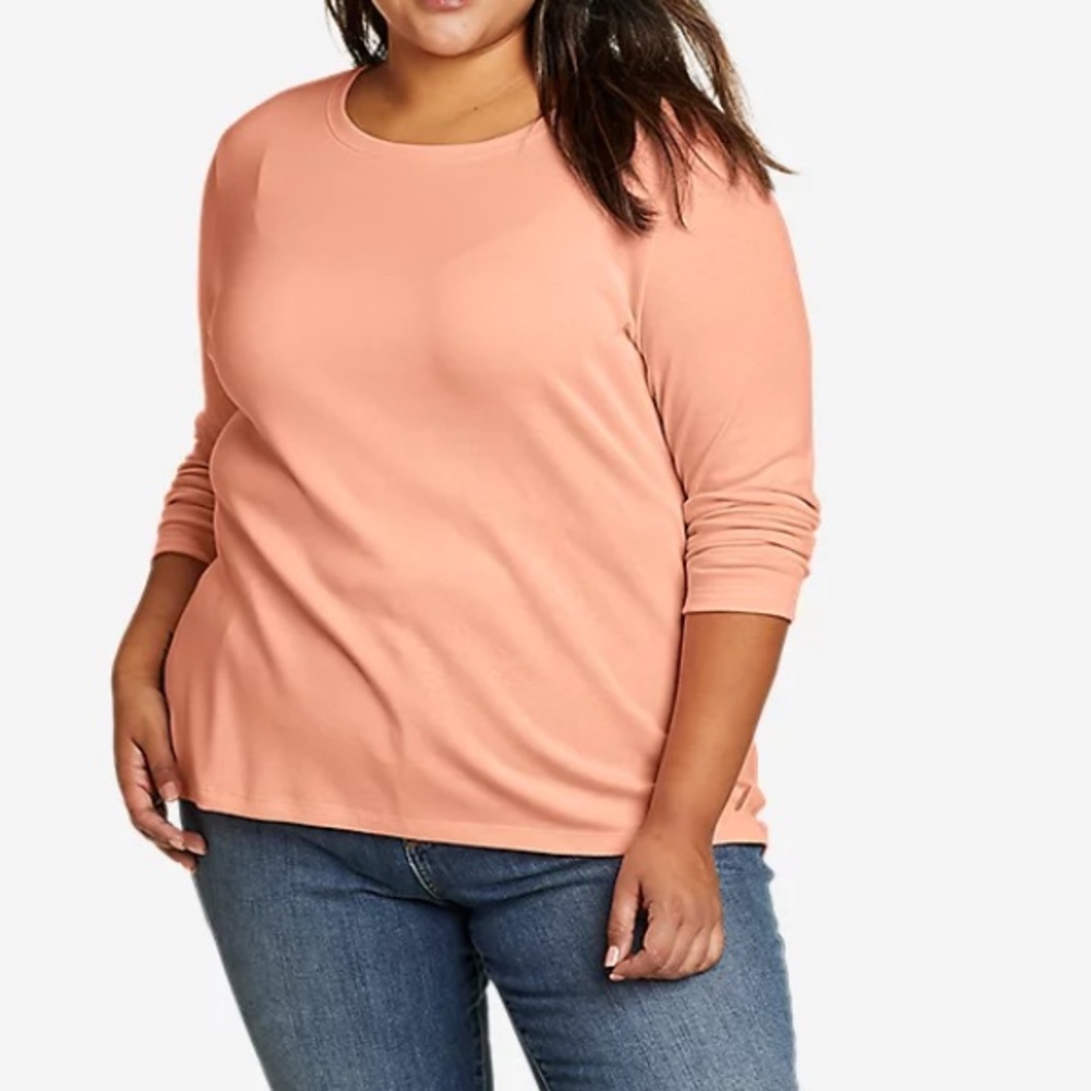 NEW Eddie Bauer Long Sleeve Crew neck T- Shirt. Size 3X